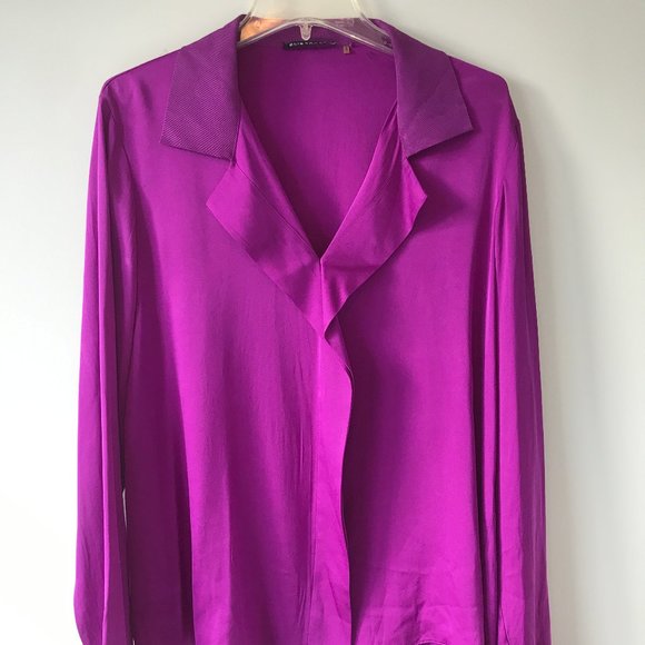 Elie Tahari Tops - ELIE TAHARI Silk blouse Purple XL